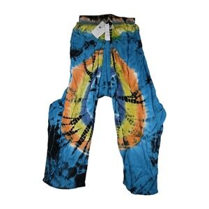 Step In Style Tie Dye Harem Yoga Pants‎ Adult One Size New Boho Hippie